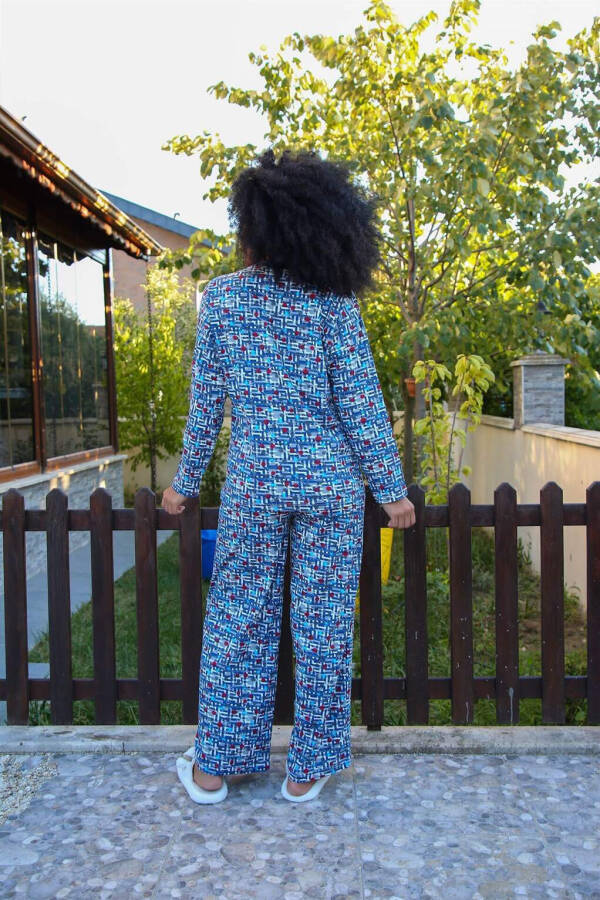 Kadın Penye Bol Paça Pijama Takım 4125 - 5