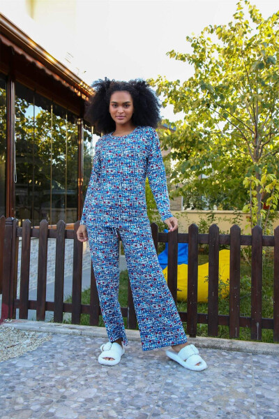 Kadın Penye Bol Paça Pijama Takım 4125 - 6