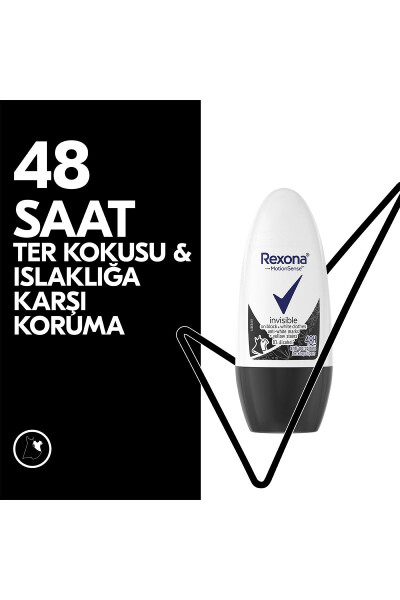 Kadın Roll On Deodorant Görünmez Siyah Beyaz Giysilerde 50 ml X2 Adet - 10