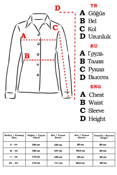 Kadın Siyah Kare Desen Oversize Uzun Basic Gömlek Arm-22Y001144 - 11