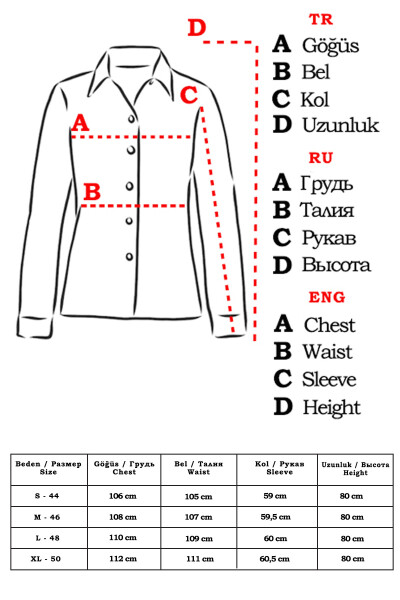 Kadın Siyah Kare Desen Oversize Uzun Basic Gömlek Arm-22Y001144 - 17