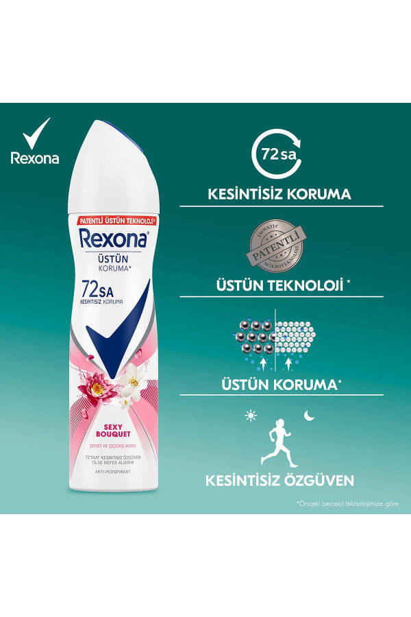 Kadın Sprey Deodorant Sexy Bouquet 72 Saat Kesintisiz Üstün Koruma 150 ml X2 - 14