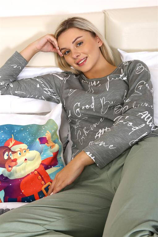 Kadın Uzun Kol Penye Pijama Takım 4206 - 4