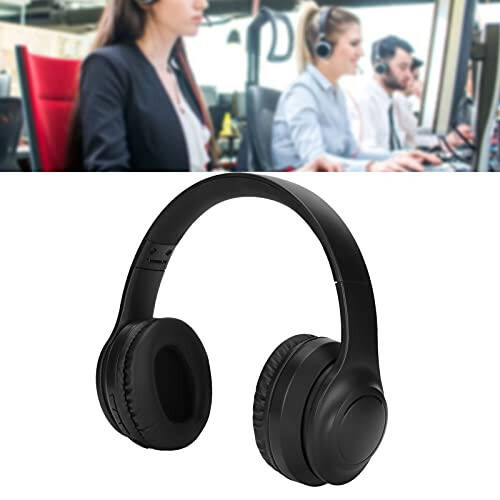 Kafuty-1 Wireless Bluetooth Headphones Over-Ear,Foldable Wireless Headset with Built-in Mic,30 Hours Playtime,Noise Canceling,AUX Audio Interface,for PC/Phone - 3