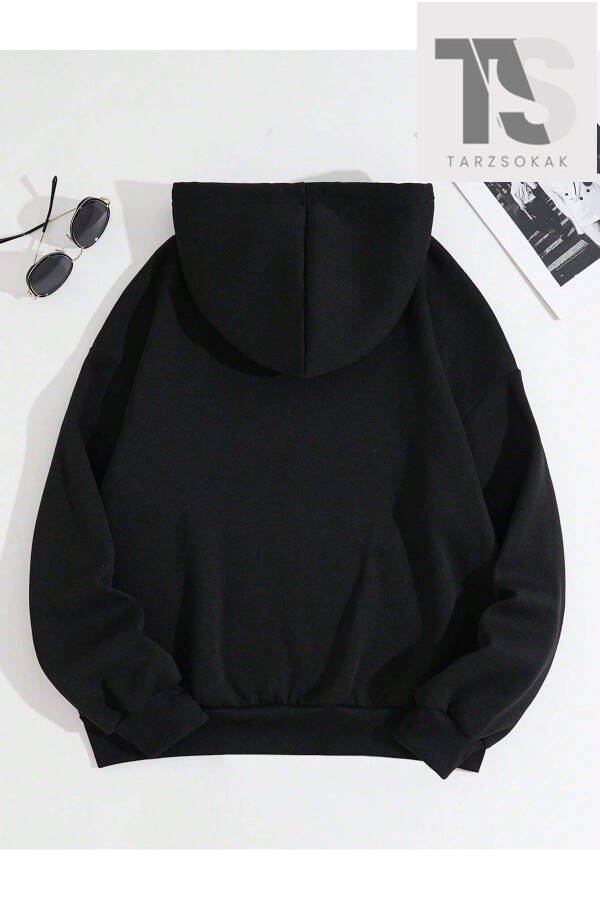 Kalp Ağ Minimal Örümcek Sweatshirt Fermuarlı Hırka - 2