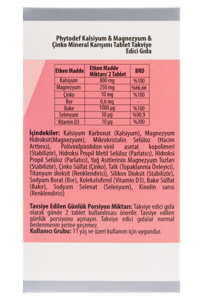 Kalsiyum Magnezyum Çinko - 60 Tablet & Magnezyum B6 D3 - 30 Tablet - 5