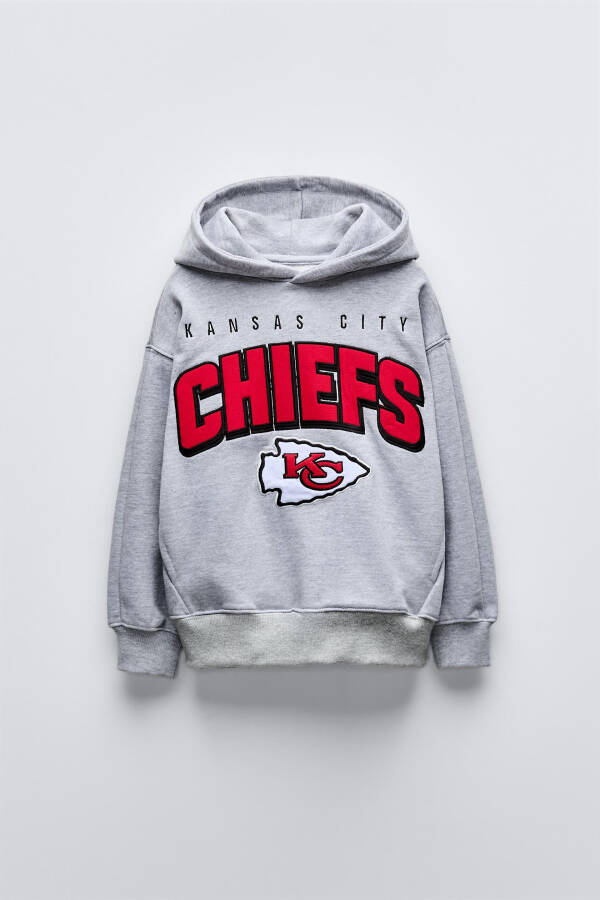 Kansas City Chiefs © NFL Hooded Sweatshirt - Heather Gray - 1