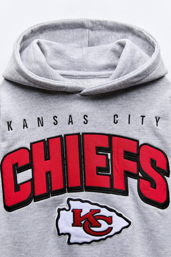 Kansas City Chiefs © NFL Hooded Sweatshirt - Heather Gray - 3