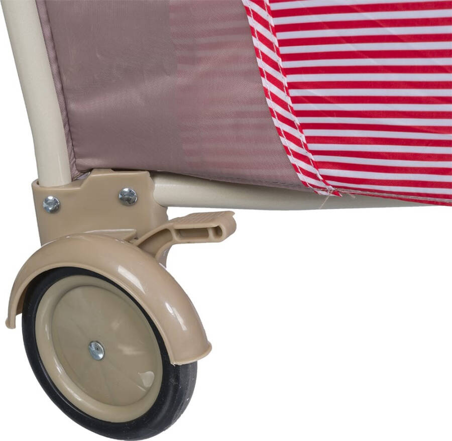 Kanz Hamburg 70x110cm Rotating Playpen Travel Cot - Red - 11