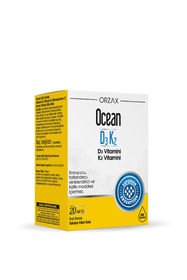 Капли витамина D3K2 Orzax Ocean 20 мл - 1