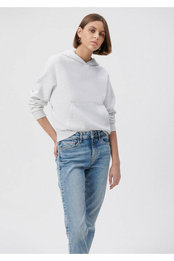 Kapüşonlu Gri Basic Sweatshirt 1611771-80196 - 20