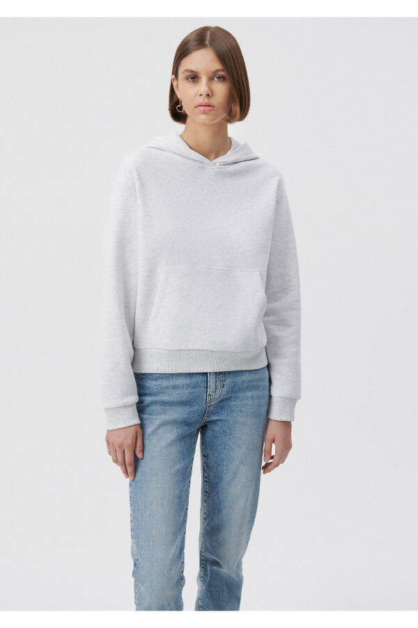 Kapüşonlu Gri Basic Sweatshirt 1611771-80196 - 21