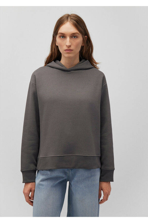 Kapüşonlu Gri Sweatshirt 1S10191-86560 - 9