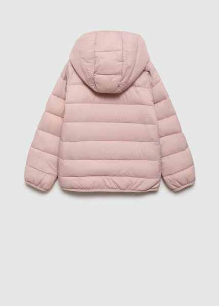 Kapüşonlu, kapitone anorak - Uçuk Pembe - 2