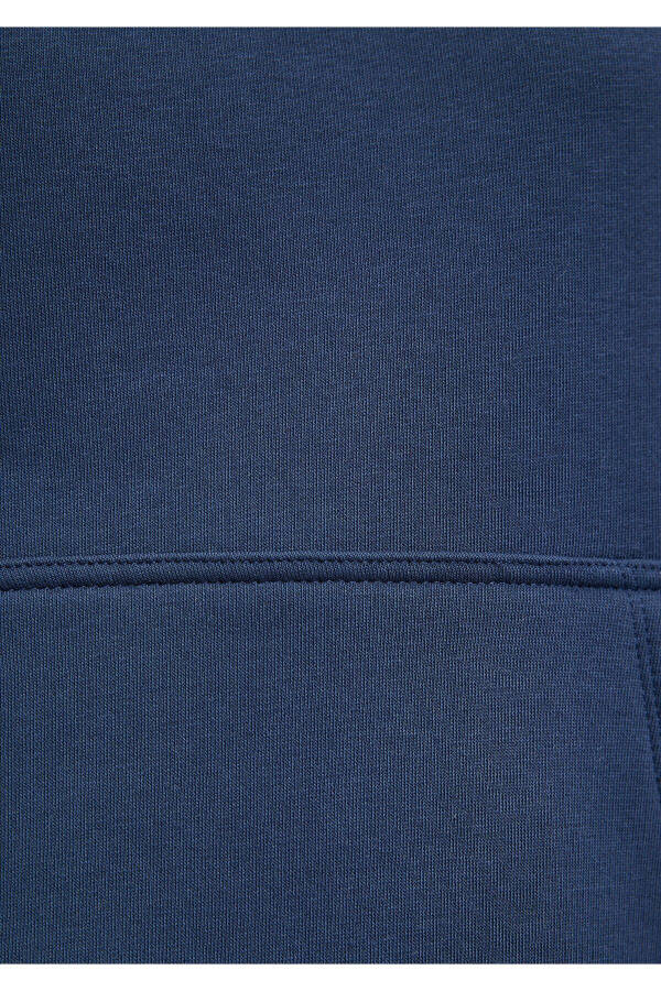 Kapüşonlu Lacivert Basic Sweatshirt 167299-70488 - 25