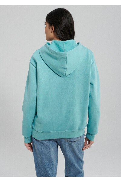 Kapüşonlu Mavi Basic Sweatshirt 167299-71463 - 9