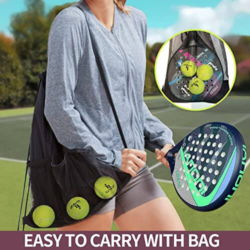 Karbon Fiber Yüzeyli EVA Hafıza Esnek Köpük Çekirdekli Hafif Padel Raket - 5