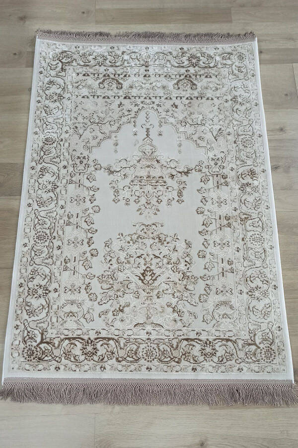 Karia Elegance Viscose 78X120 Silk Prayer Rug - 1