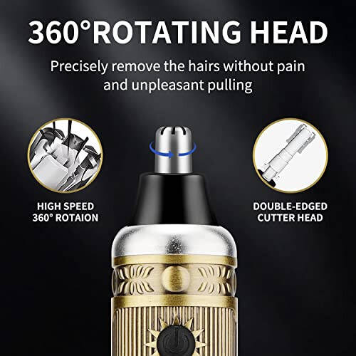 Karrte Men’s Grooming Kit Professional Hair Clippers and Shaver for Men,Electric Razor and Nose Trimmer Set,Gifts for Men - 4