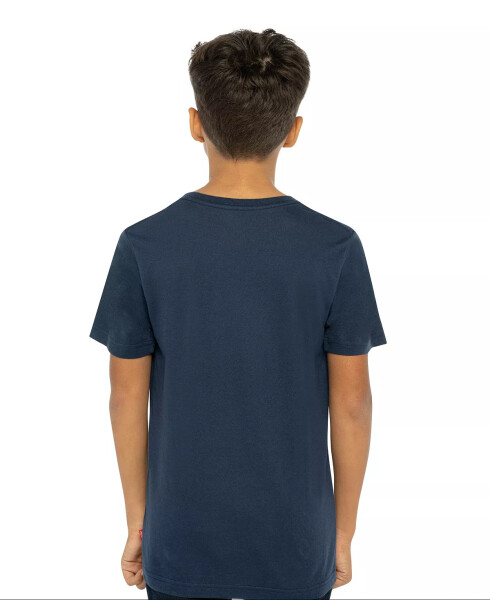 Katta Boys Batwing Logo Crewneck Jersey T-shirt Dress Blues - 2