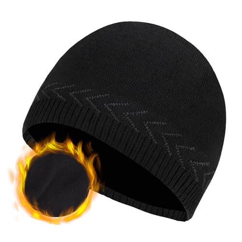 Katta katta XXL beanie shlyapa katta boshlar uchun 59,9-65 sm, qish uchun katta o‘qilgan shlyapa, qovurg‘ali rezinka shlyapa, chang‘i bosh qopqog‘i - 1