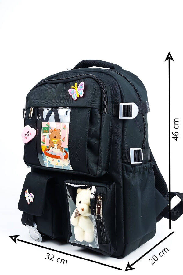 Kawaii Bag Club Korean Style Full Accessory Orthopedic Daily New School Backpack - 16