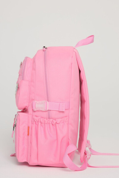 Kawaii Korean style school bag, accessory girl and boy backpack. LIGHT PINK - 3