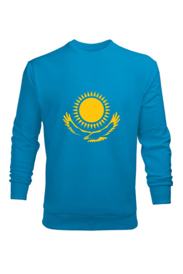 Kazakistan Erkek Sweatshirt - 1