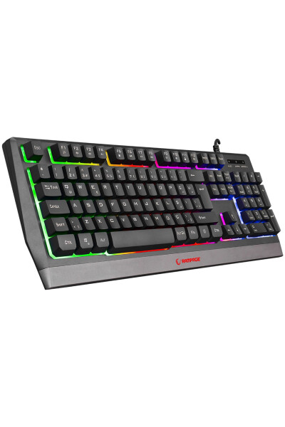 Kb-r52 Style Rainbow Illuminated Gaming Keyboard - 1