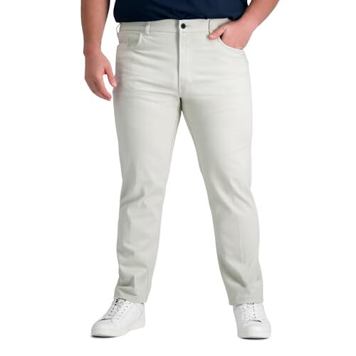 Kenneth Cole REACTION Men's Flex Waist Slim Fit 5 Pocket Casual Pant - Regular and Big and Tall - 1