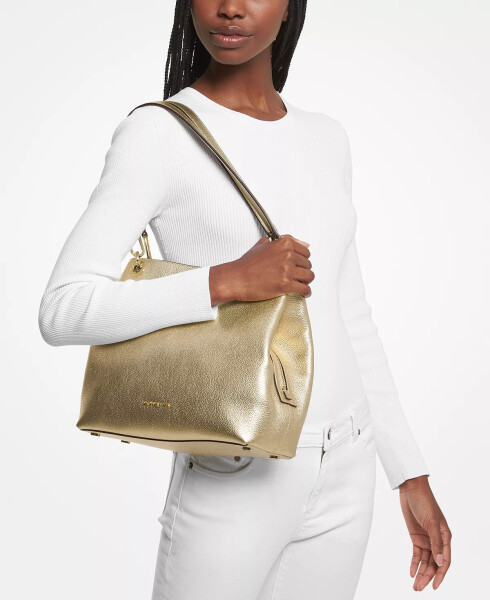 Kensington Large Leather Tote Pale Gold - 10