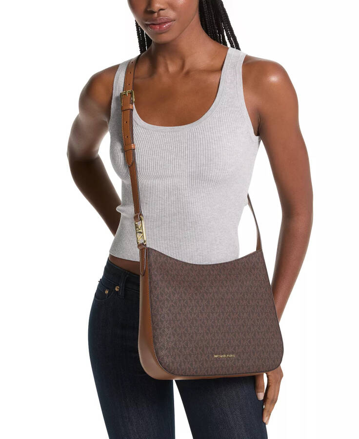 Kensington Logo Large Crossbody Brn/acorn - 4