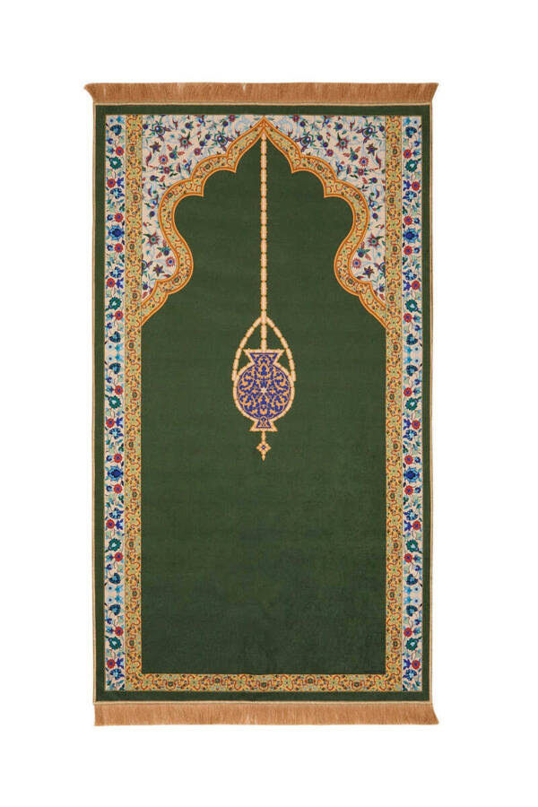 Khaki Velvet Carpet Rug - 1