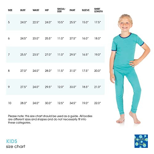 KicKee Celebration Collection PJ Sets, Soft Viscose from Bamboo Fabric, Babies and Kids Pajama Set - 2