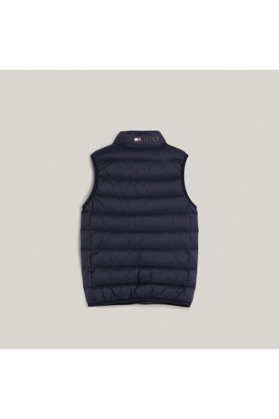 Kids Blue Down Vest - 2