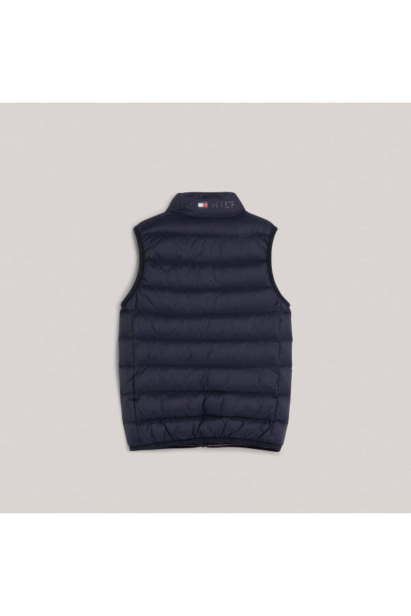 Kids Blue Down Vest - 2