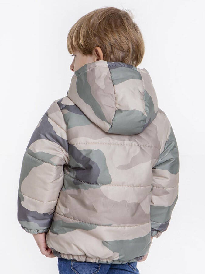 Kids Boys Camouflage Patterned Hooded Jacket with Welsoft Lining AK2510 - 9