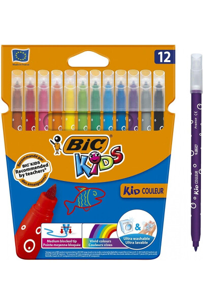 Kıds Couleur 12 Colors Felt-Tip Pens 9202932 - 6