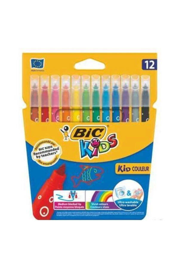 Kıds Couleur 12 Colors Felt-Tip Pens 9202932 - 5