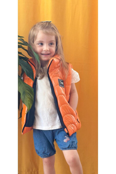 Kids Fleece Lined Zippered Puffy Vest - 3