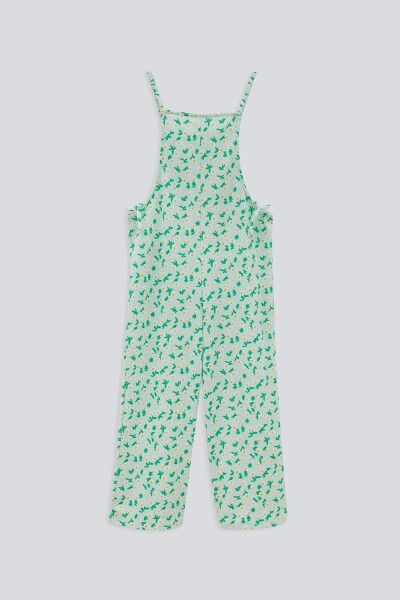 (KİDS GİRL) Floral Strappy Jumpsuit - 4