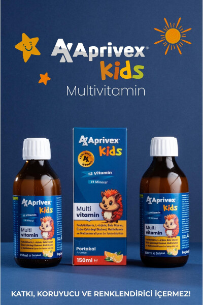 Kids Multivitamin Natural Orange Flavored Syrup 150 ml - 8