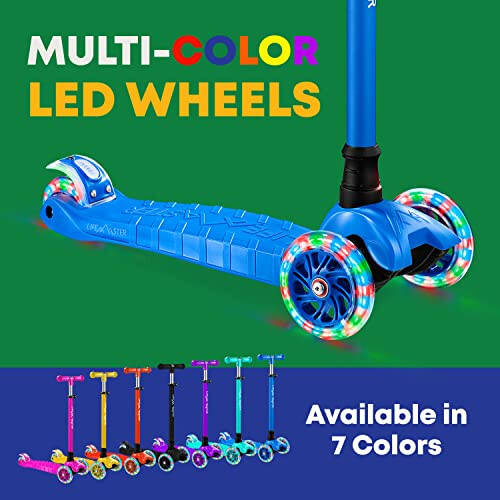 Kids Scooter – Children and Toddler 3 Wheel Kick Scooter – LED Wheel Lights Illuminate When Rolling Lifemaster - 6