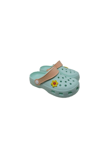 Kids Summer Mint Color Accessory Slippers - 1