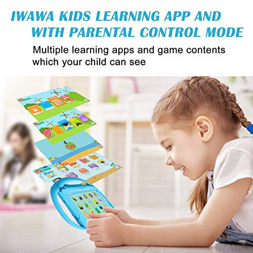 Kids Tablet 7inch Android Toddler Tablet 32GB Tablet APP Preinstalled & Parent Control Learning Education Tablet WiFi Camera Kid-Proof Case with Handle,Netflix YouTube Ages 3-14 - 2