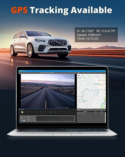 Kingslim D5-4K WiFi'li Dash Cam - GPS ve Hızlılık ile Araçlar İçin Ön Dash Kamera, Sony Gece Görüşü, Uygulama Desteği ve 256GB Maksimum - 5