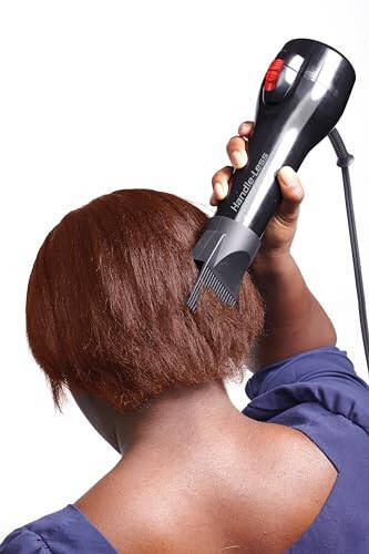 KISS Handle-Less 1875W Ceramic Tourmaline Hair Dryer, Effortless Styling Precision Blow Dryer, Cool Touch Nozzle, Triple-Layer Heat Insulation, Heat Resistant Cap, 3 Styling Attachments, Up to 450°F - 7