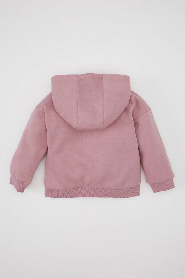 Kız Bebek Kapüşonlu Kalın İçi Yumuşak Tüylü Sweatshirt Hırka D0750A524AU - 15