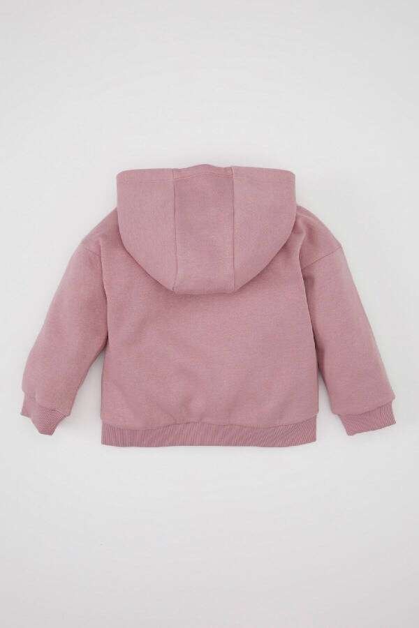 Kız Bebek Kapüşonlu Kalın İçi Yumuşak Tüylü Sweatshirt Hırka D0750A524AU - 10