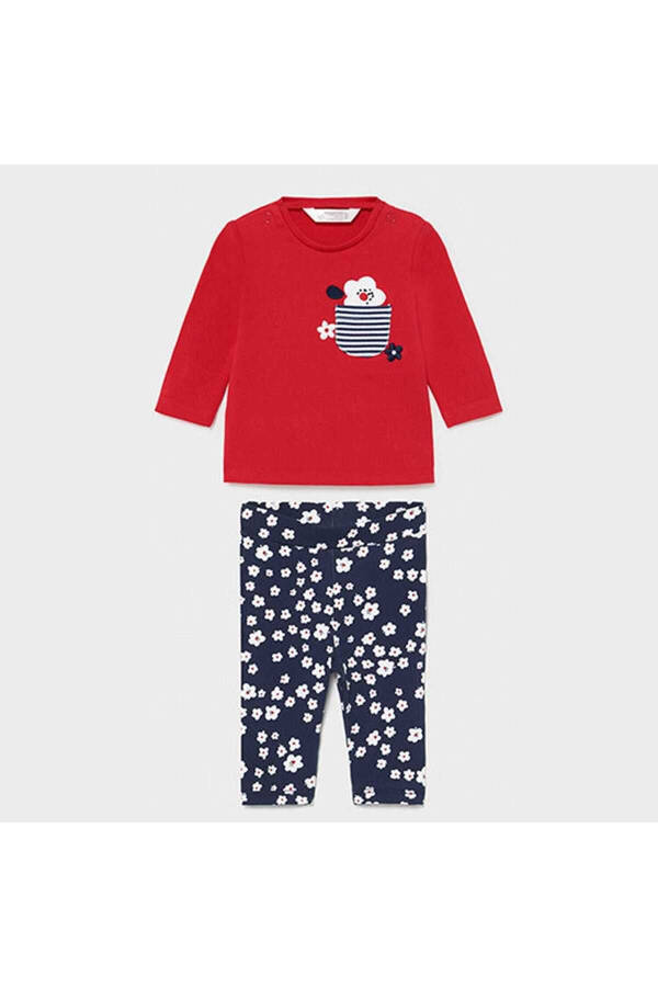 Kız Bebek T-shirt Tayt 4 Lü Set - 7